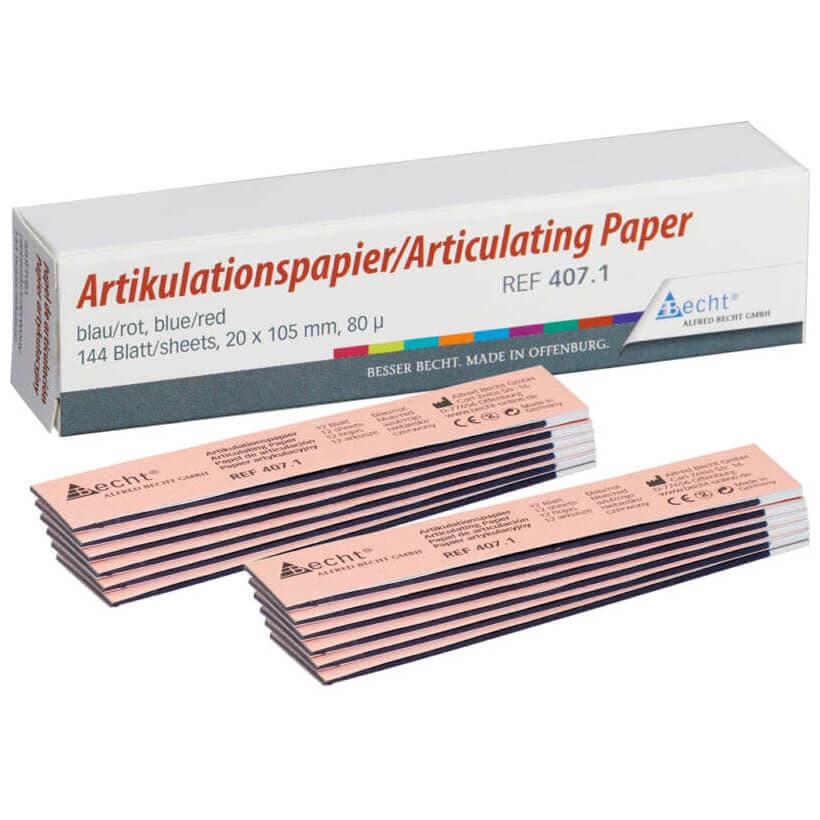 Articulating Paper, Blue/Red, 80µm, Book/144 Sheets