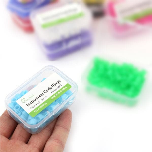 Autoclavable Color Code Rings, Large, Blue, PK/100