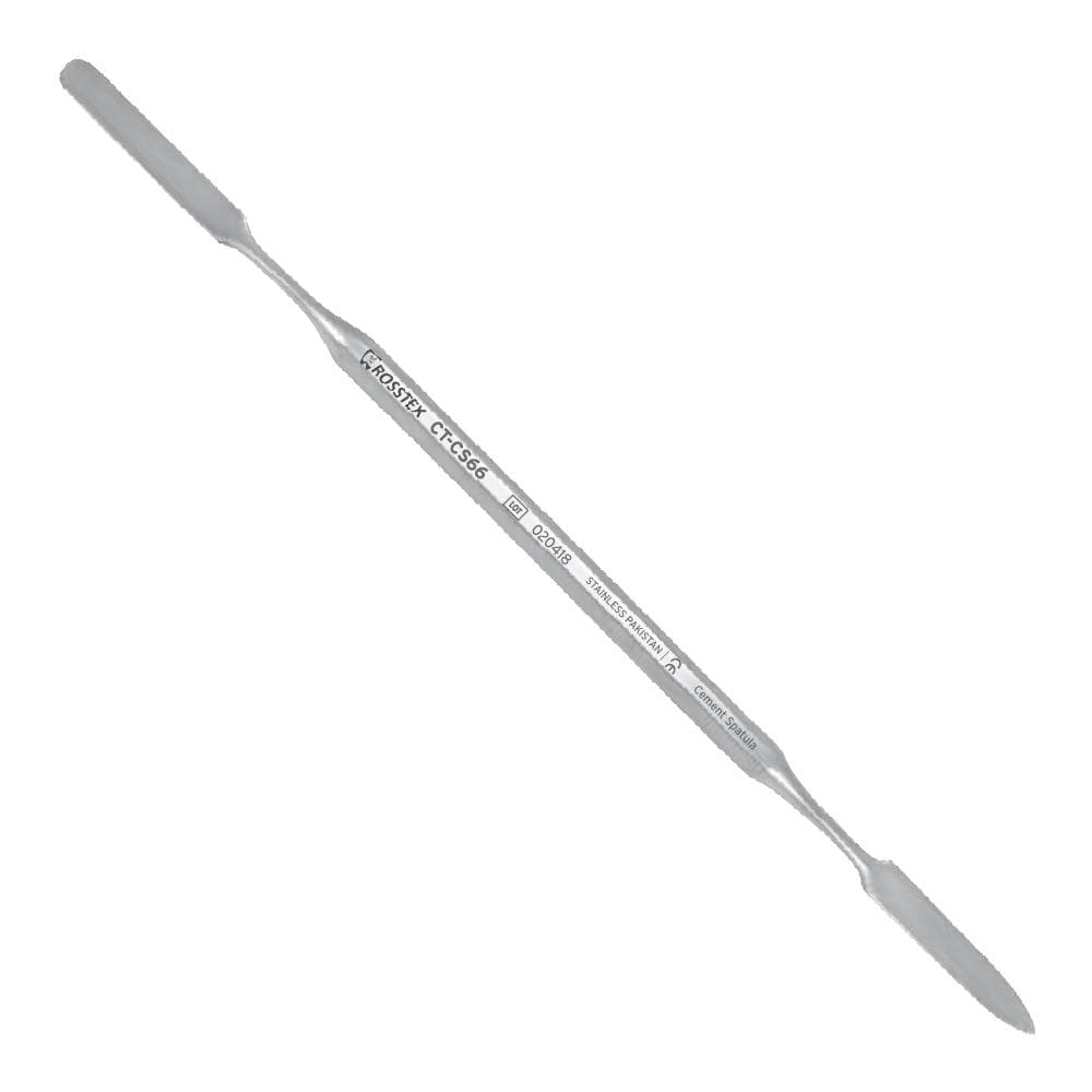Dental Cement Spatula, 16.5 cm, 6.0mm–6.0mm, Solid Handle No. 3