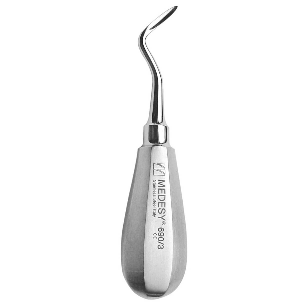 Root Elevator Flohr 3mm Left, Groove Tip