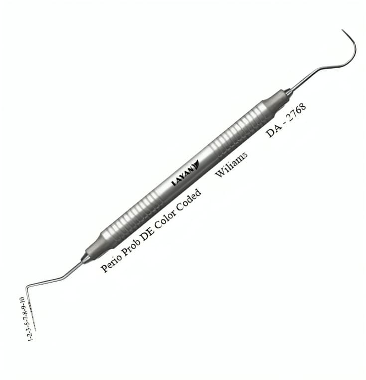 Periodontal Probe, Double Ended, Color Coded