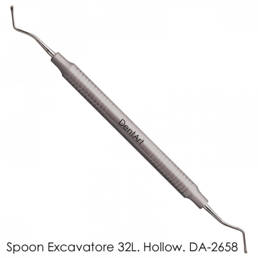 Spoon Excavator, Hollow Handle, 32L, Long Shank