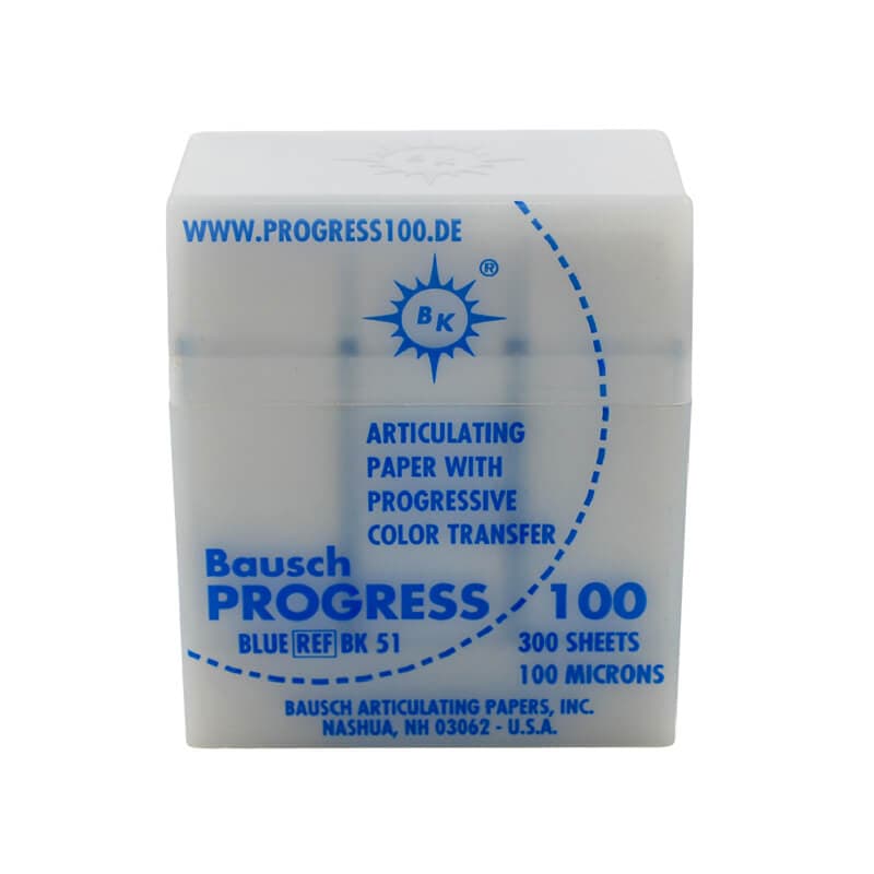PROGRESS 100, Articulating Paper 100µm, Blue, PK/300 Strips