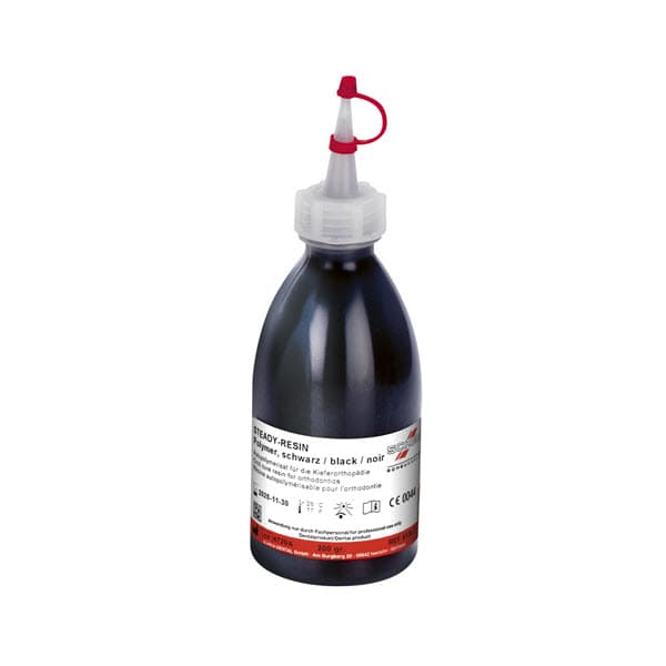 STEADY-RESIN Polymer, Orthodontic Cold-Cure Acrylic Resin, Black