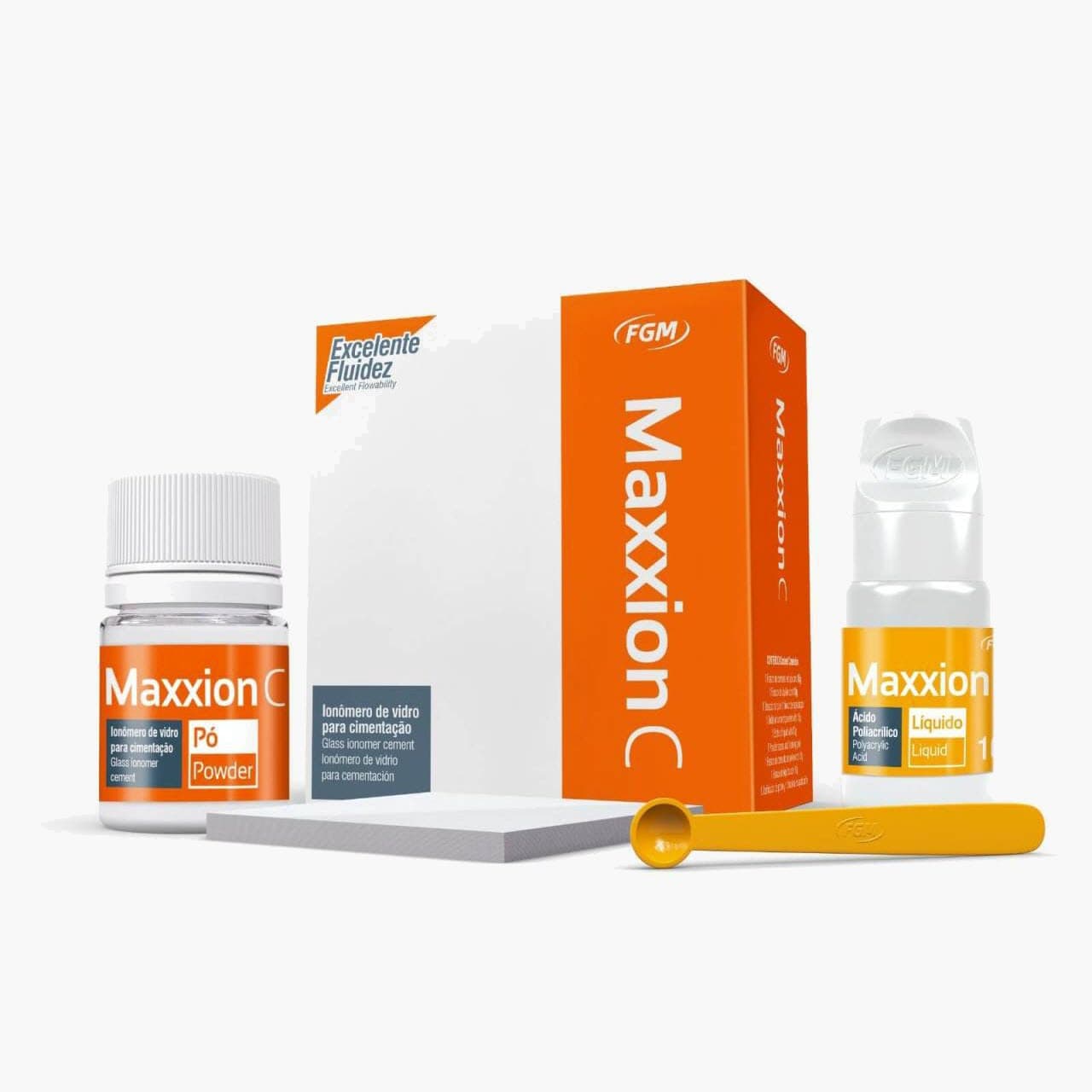 Maxxion C KIT, Self-curing Glass Ionomer for Cementation