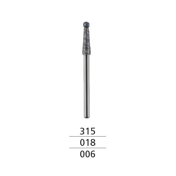 Diamond Coated Endo Access Burs, FG 316 #018, Tip #006, PK/2