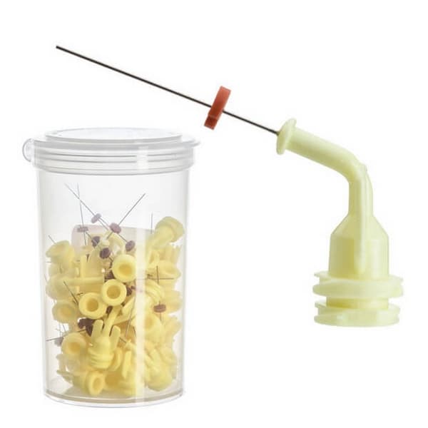 NaviTip, Apex Delivery Tips, 29G, Yellow, 21mm Length