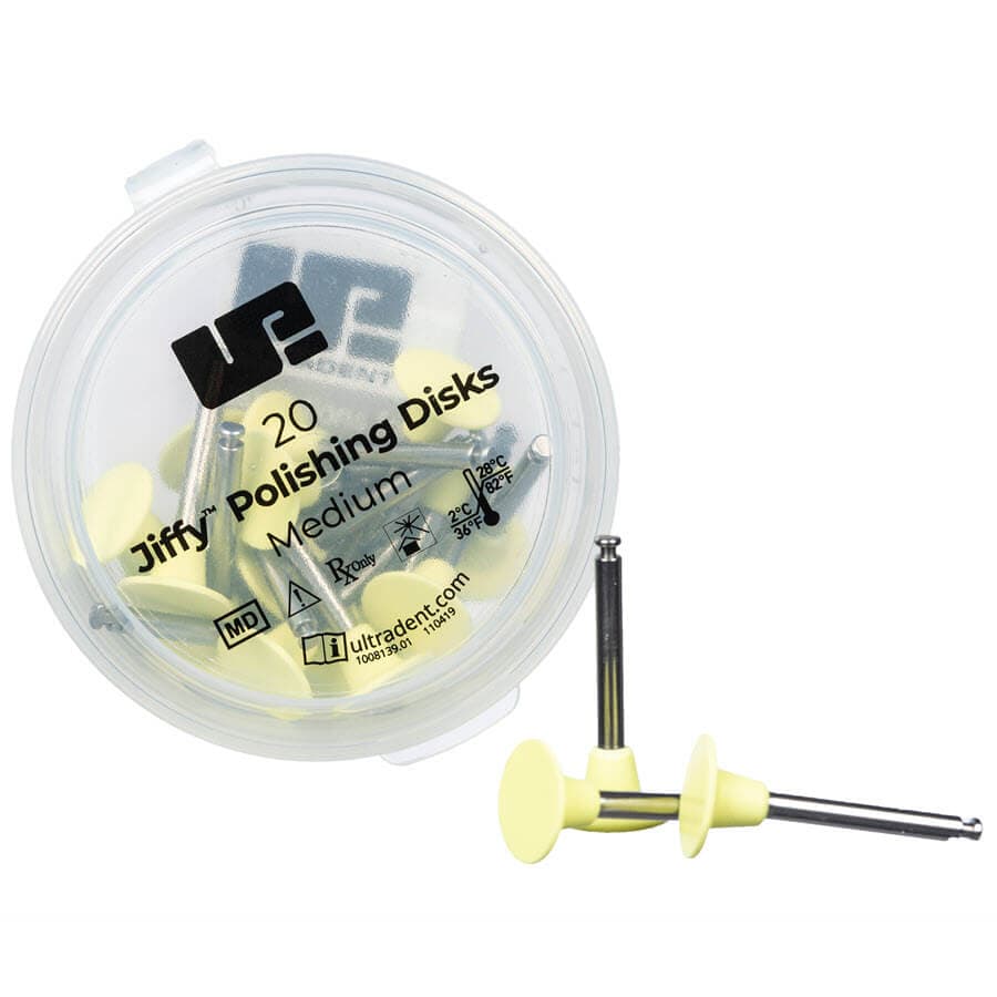 Jiffy Polisher Disks for Composite, Medium, PK/20