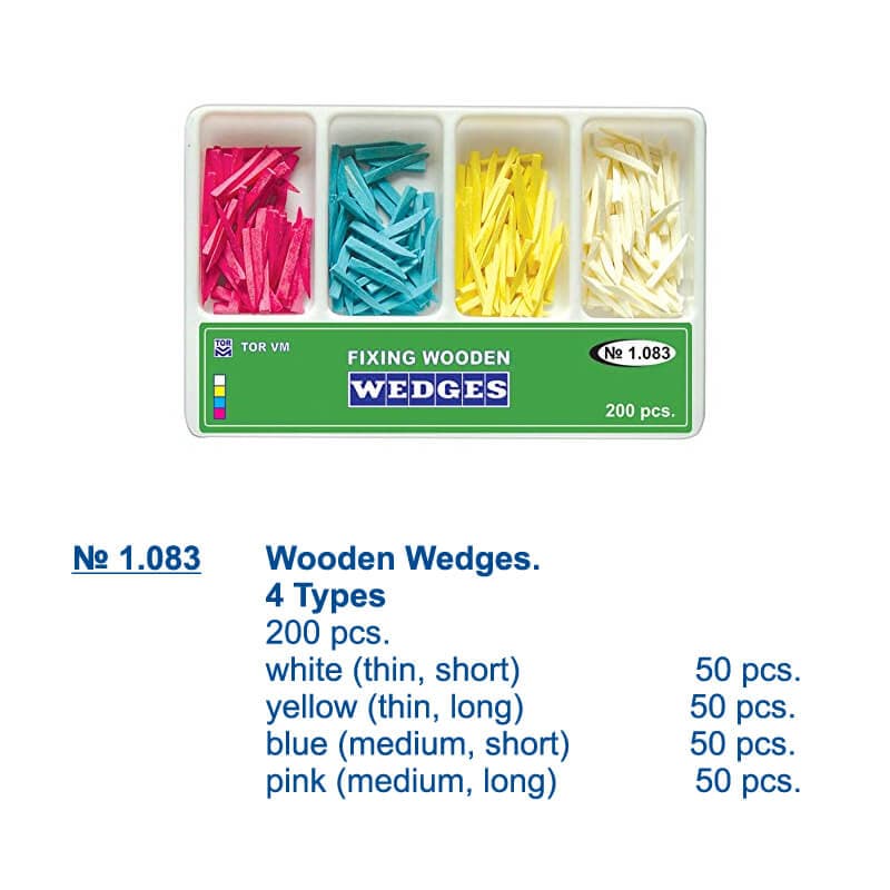 Wooden Wedge, Thin, Short (Assorted)