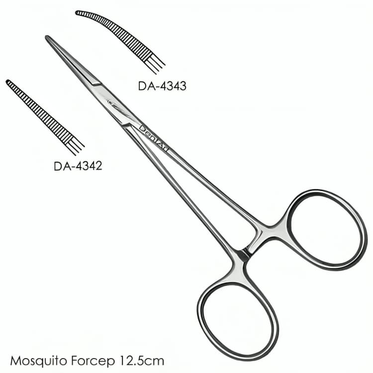 Hemostatic Forceps, Mosquito, 12.5 cm, Curved