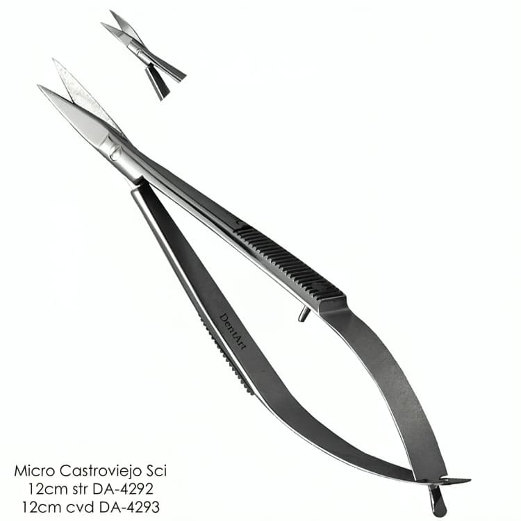 Micro Castroviejo Scissors, 12 cm, Curved
