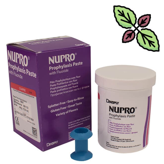 NUPRO Prophy Paste with Fluoride, Coarse, Mint, Jar 340g
