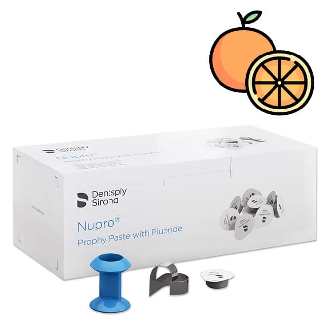NUPRO Prophy Paste with Fluoride, Fine, Orange, Cups PK/200