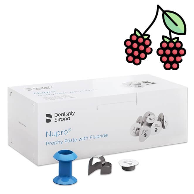 NUPRO Prophy Paste with Fluoride, Medium, Razzberry, Cups PK/200