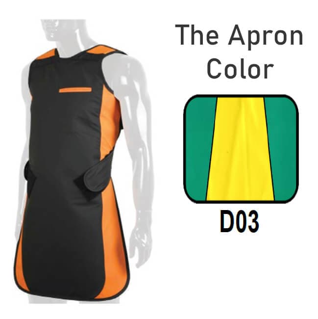 Adult Panorama Lead Apron without Collar 0.35mm Pb, Color D03