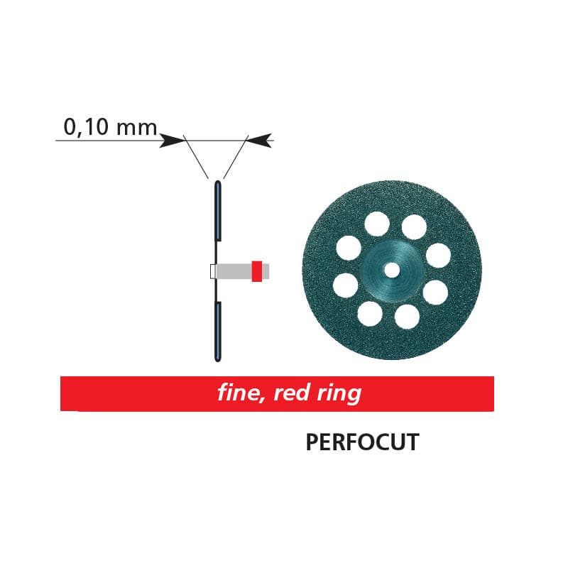 PERFOCUT Flexible Diamond Discs, Ultra-Thin, For Ceramic and Zirconia