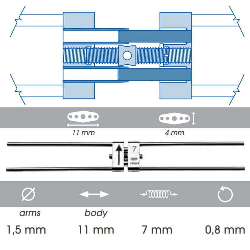 Rapid Expander With Telescopic Guides, 7mm