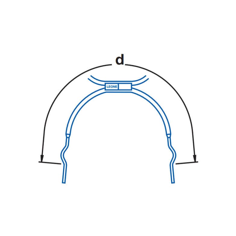 Extraoral Facebows With Loops, Short Bow, Size 4