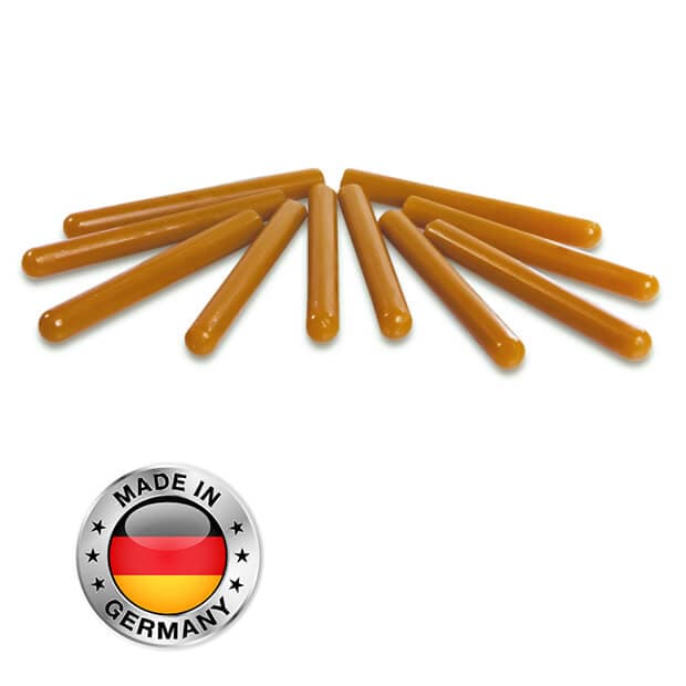 MORSA Adhesive Sticky Wax Rods, Goldbrown, PK/10 Sticks