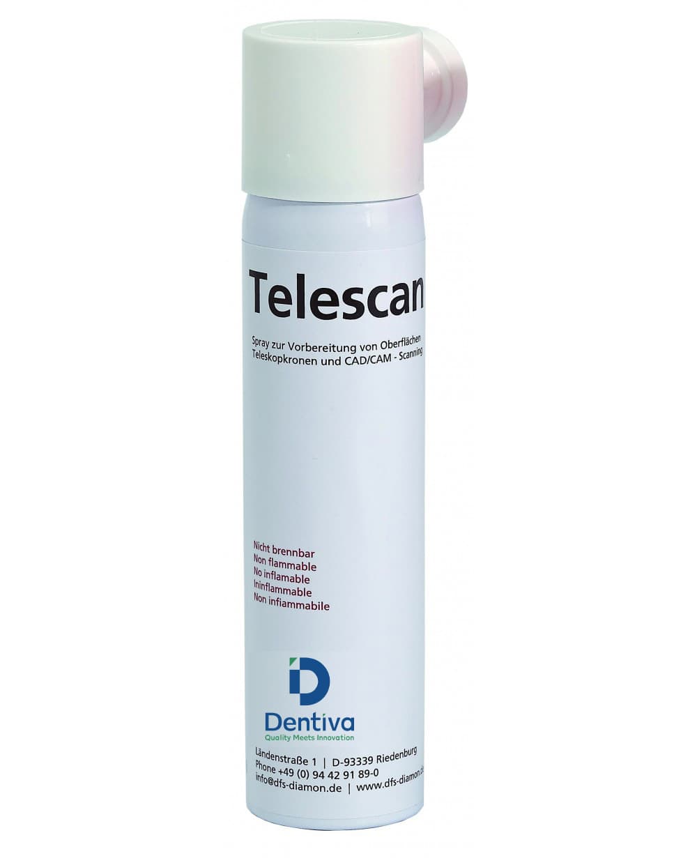 Telescan CAD/CAM Scan Spray, White, 200ml, Anti-reflective coating